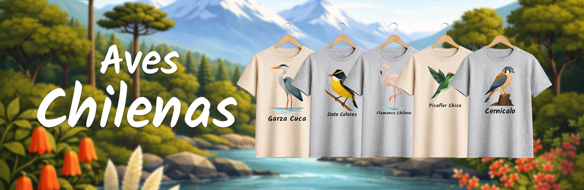 Krespho | Poleras inspiradas en fauna chilena