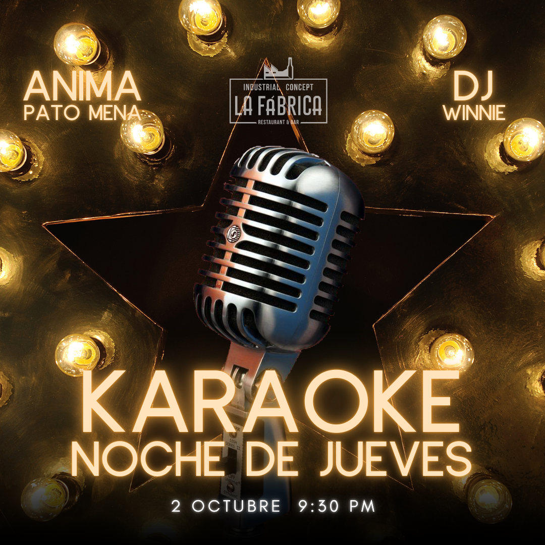 Karaoke Jueves 2 OCTUBRE, Reserva y registra tus temas