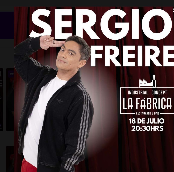 SERGIO FREIRE ENTRADAS AQUÍ! 18 JULIO 2026
