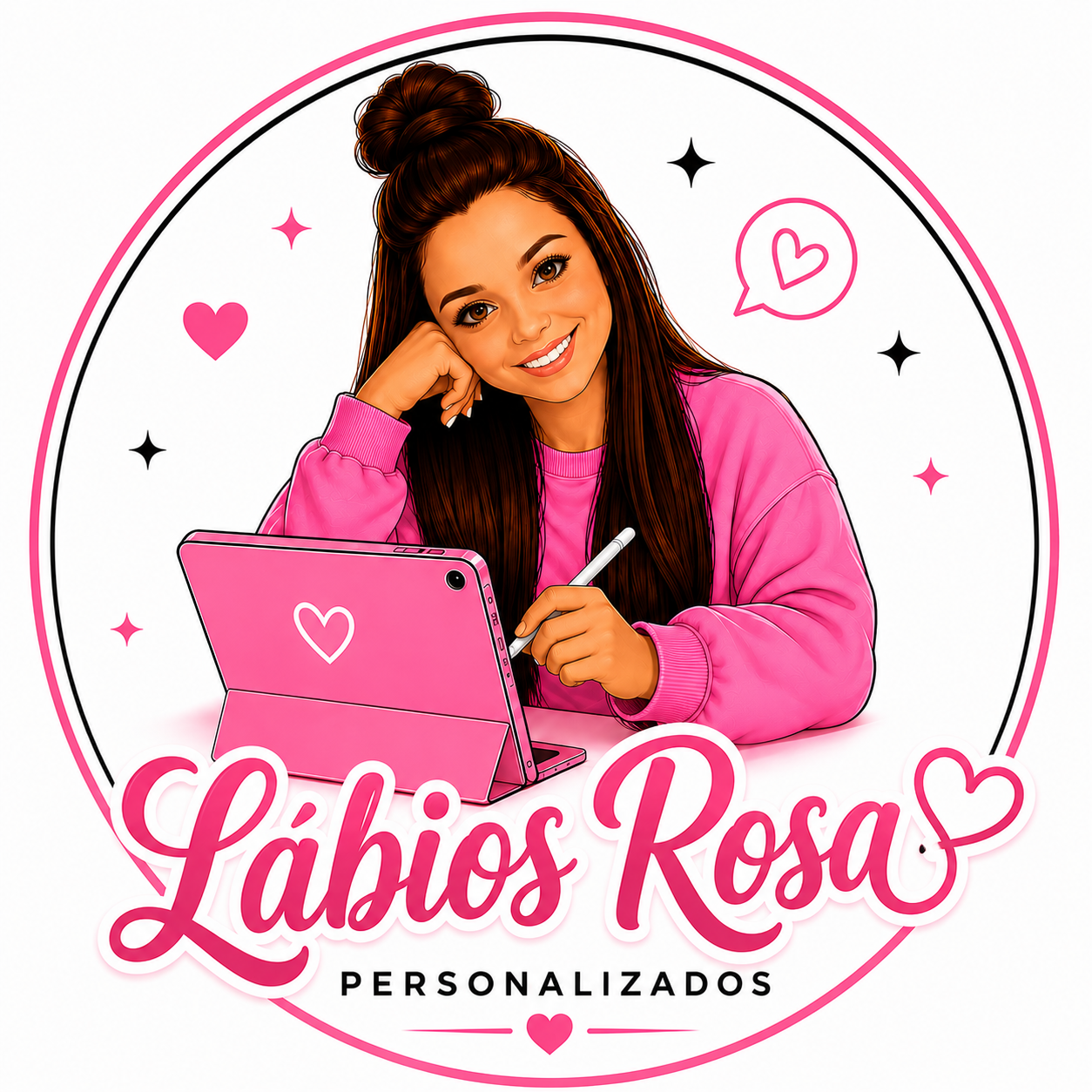 Labios Rosa - Artigos Personalizados 🎀