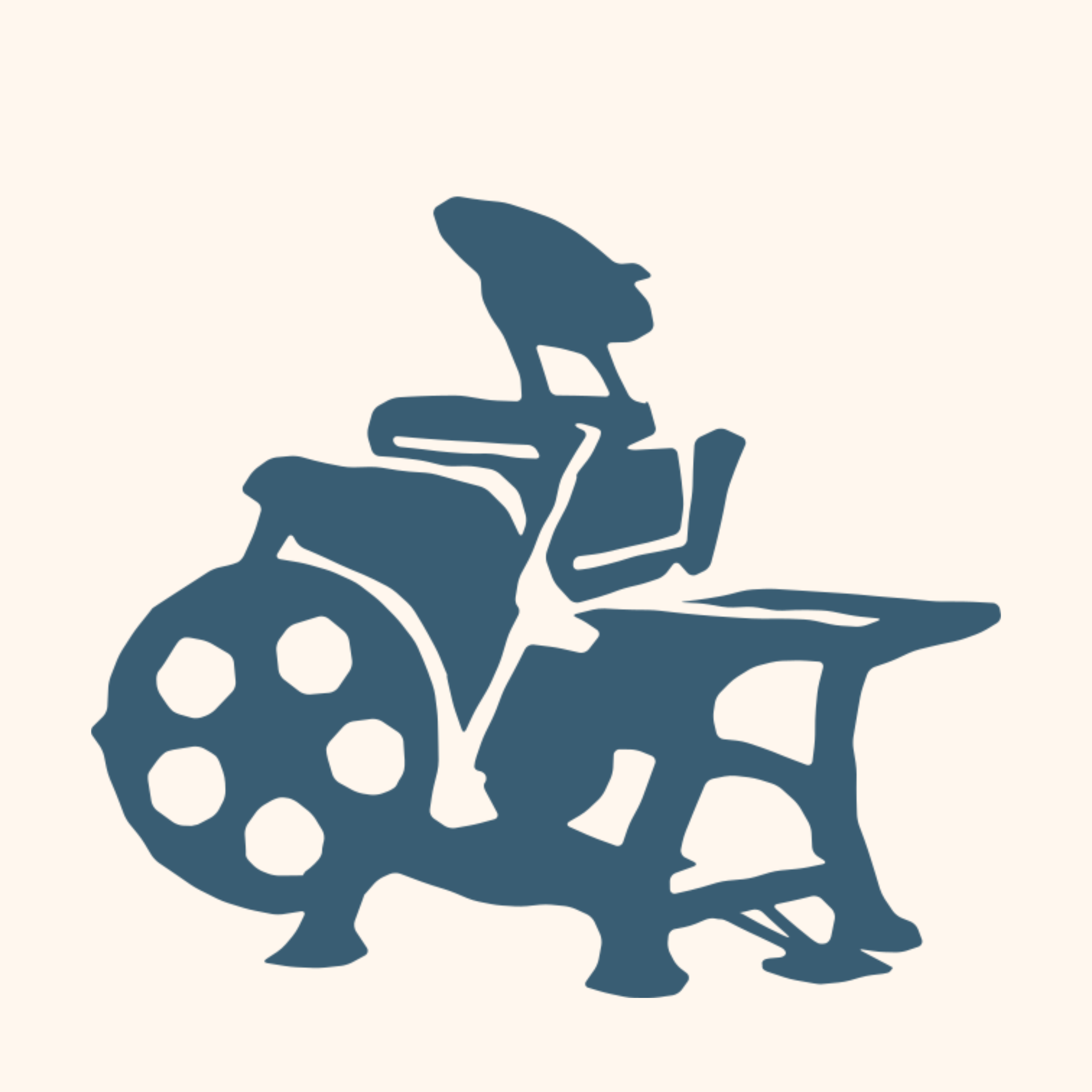 a blue letterpress machine
