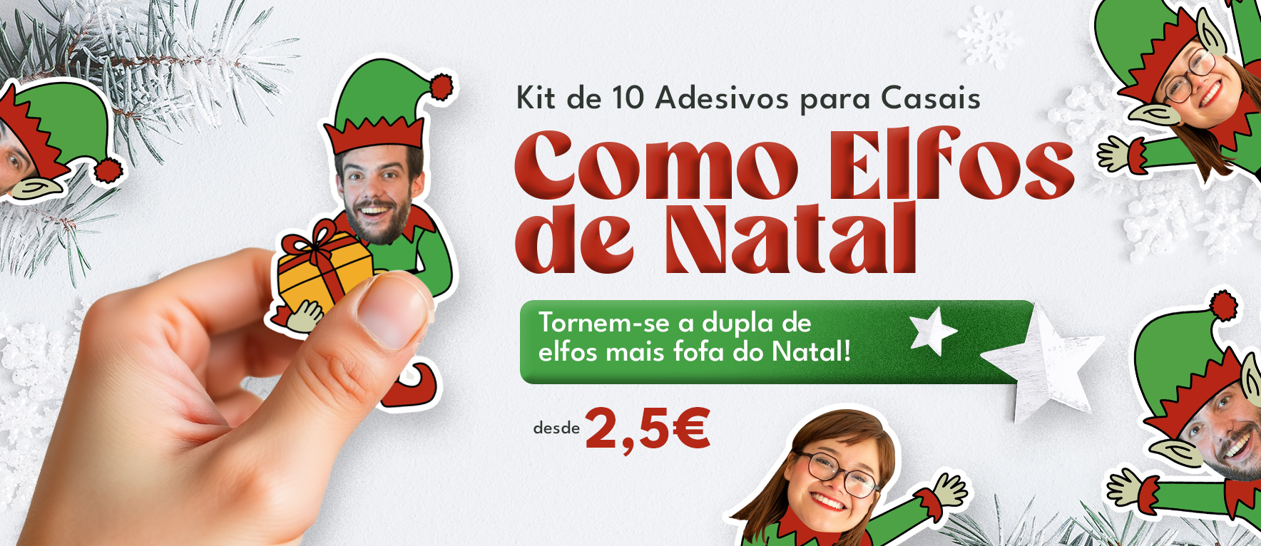 Tornem-se a dupla de elfos mais fofa do Natal!