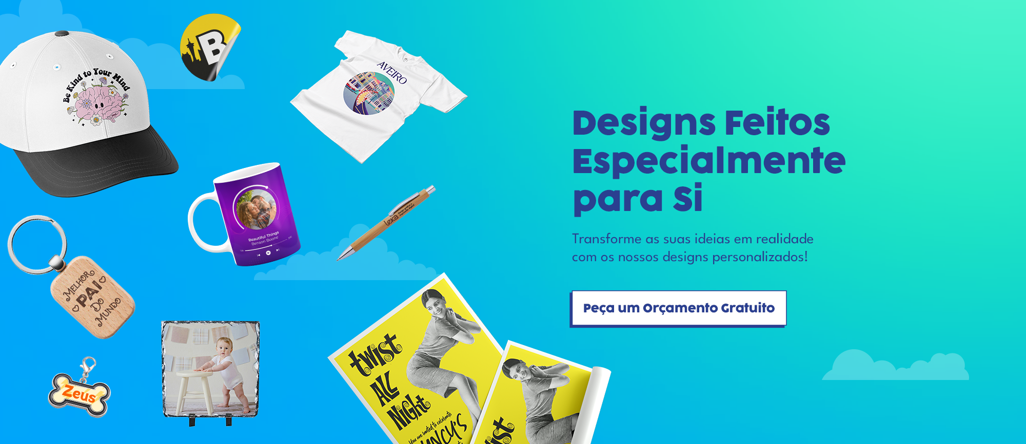 Designs feitos especialmente para si