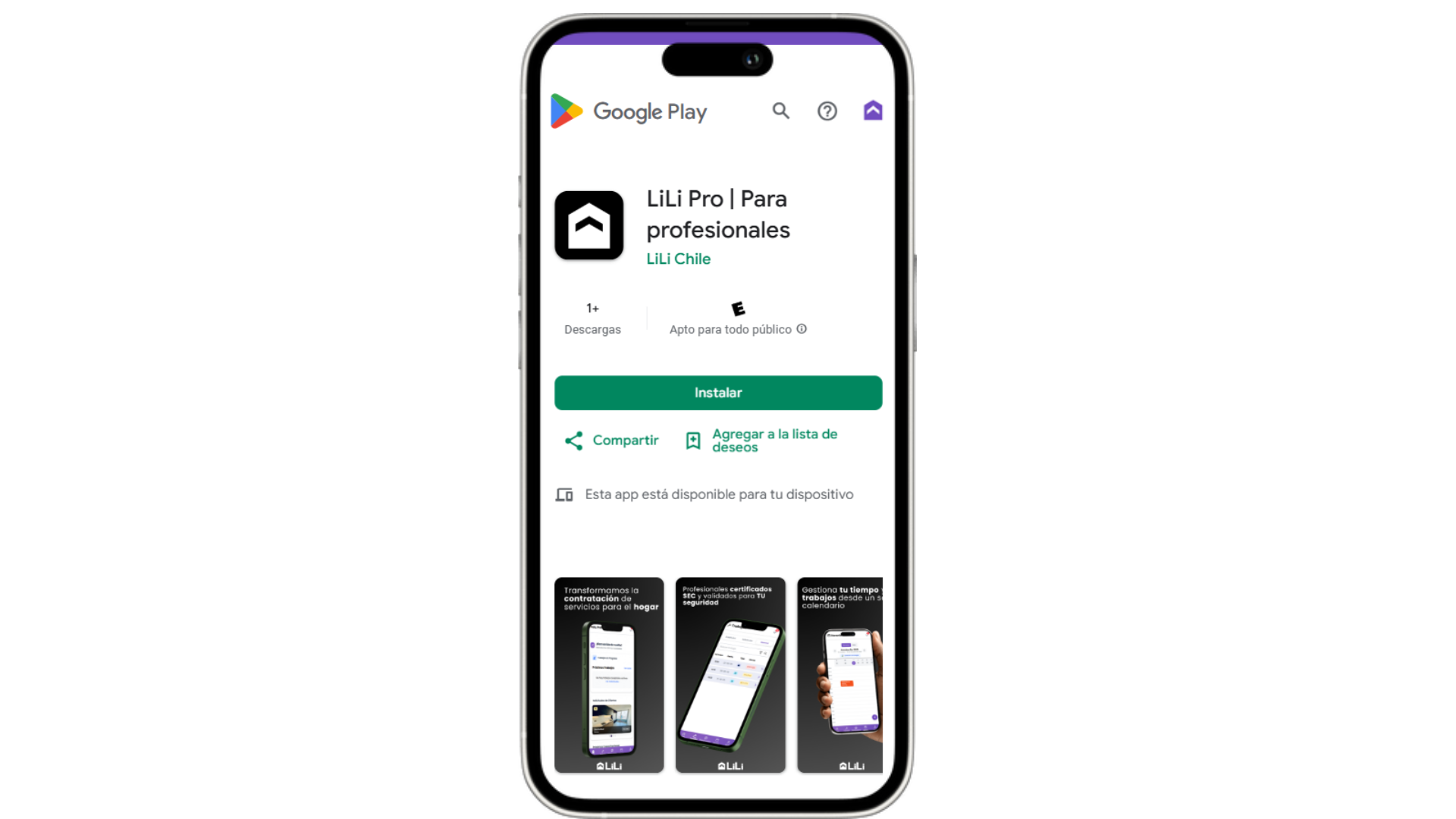 Descarga LiLi Pro desde Google Play
