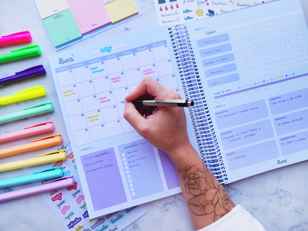 Planners con vista semanal y mensual