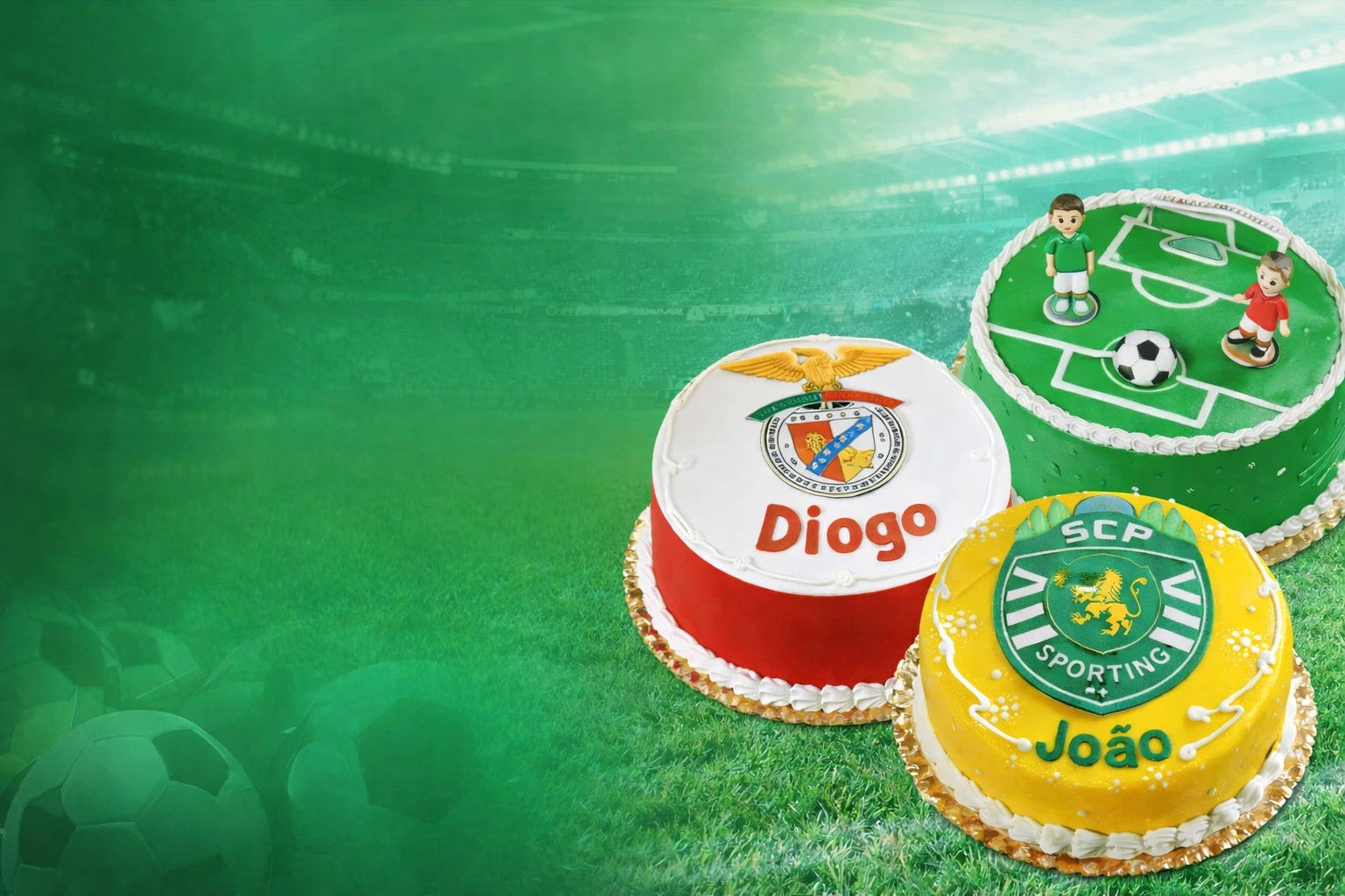 <h1><strong>Bolos de Aniversário de Futebol</strong></h1>