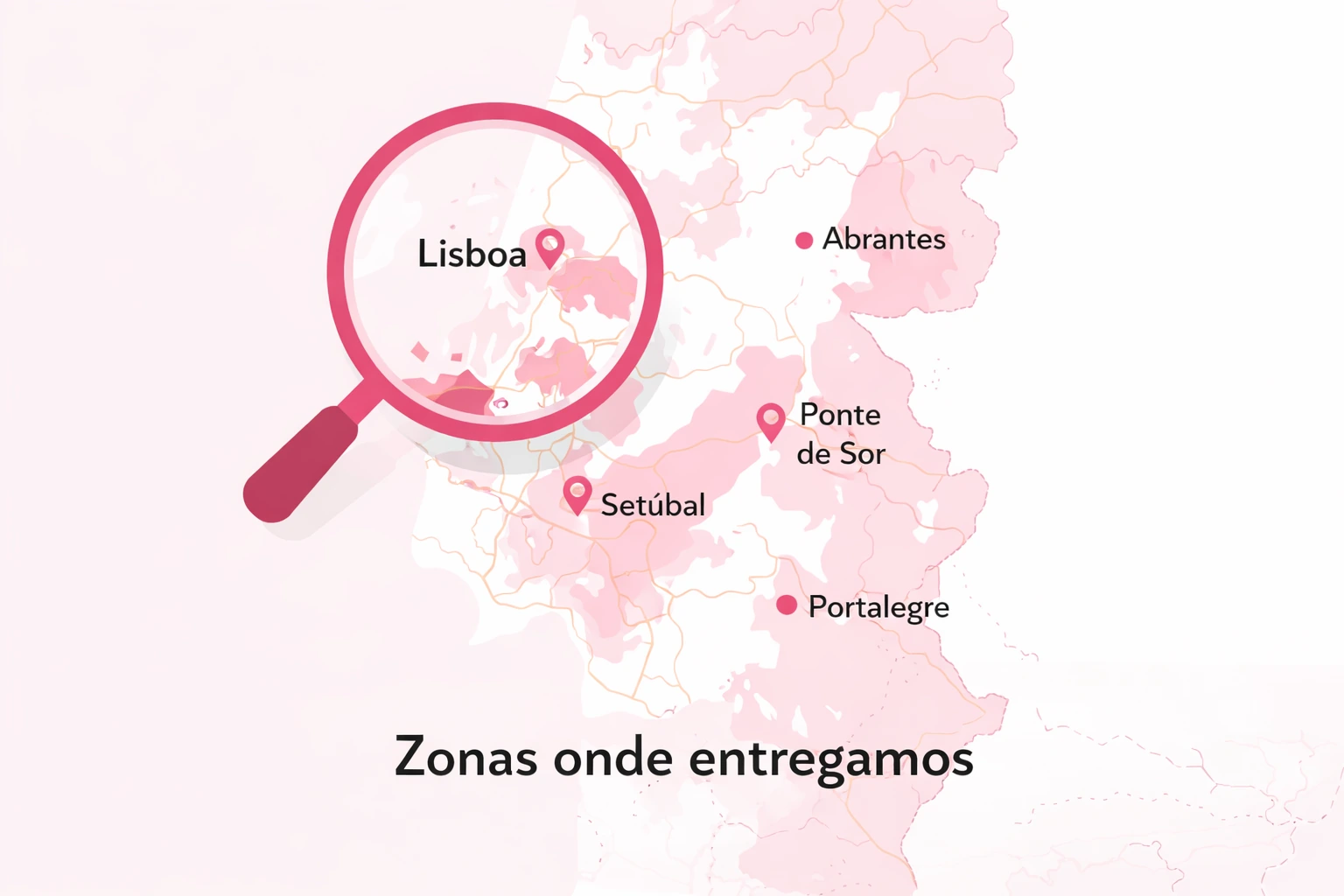 <h2><strong>Zonas onde fazemos entregas</strong></h2>