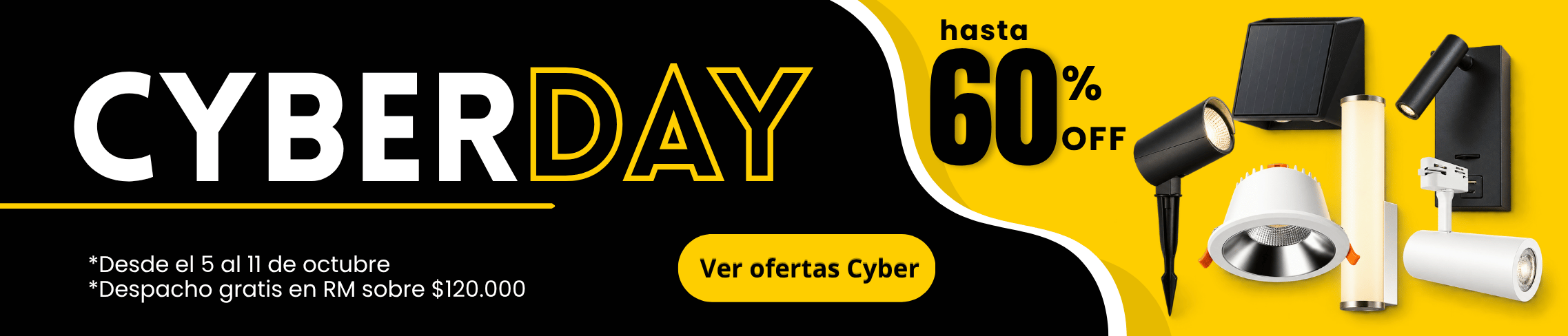 Cyber Day en Lumen & Lux: hasta 60% de descuento en iluminación