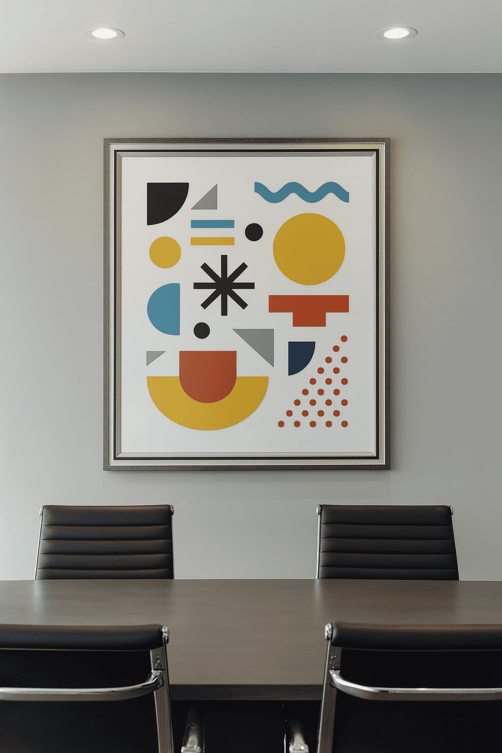 Marco para fotos ribete gris y negro 40x50