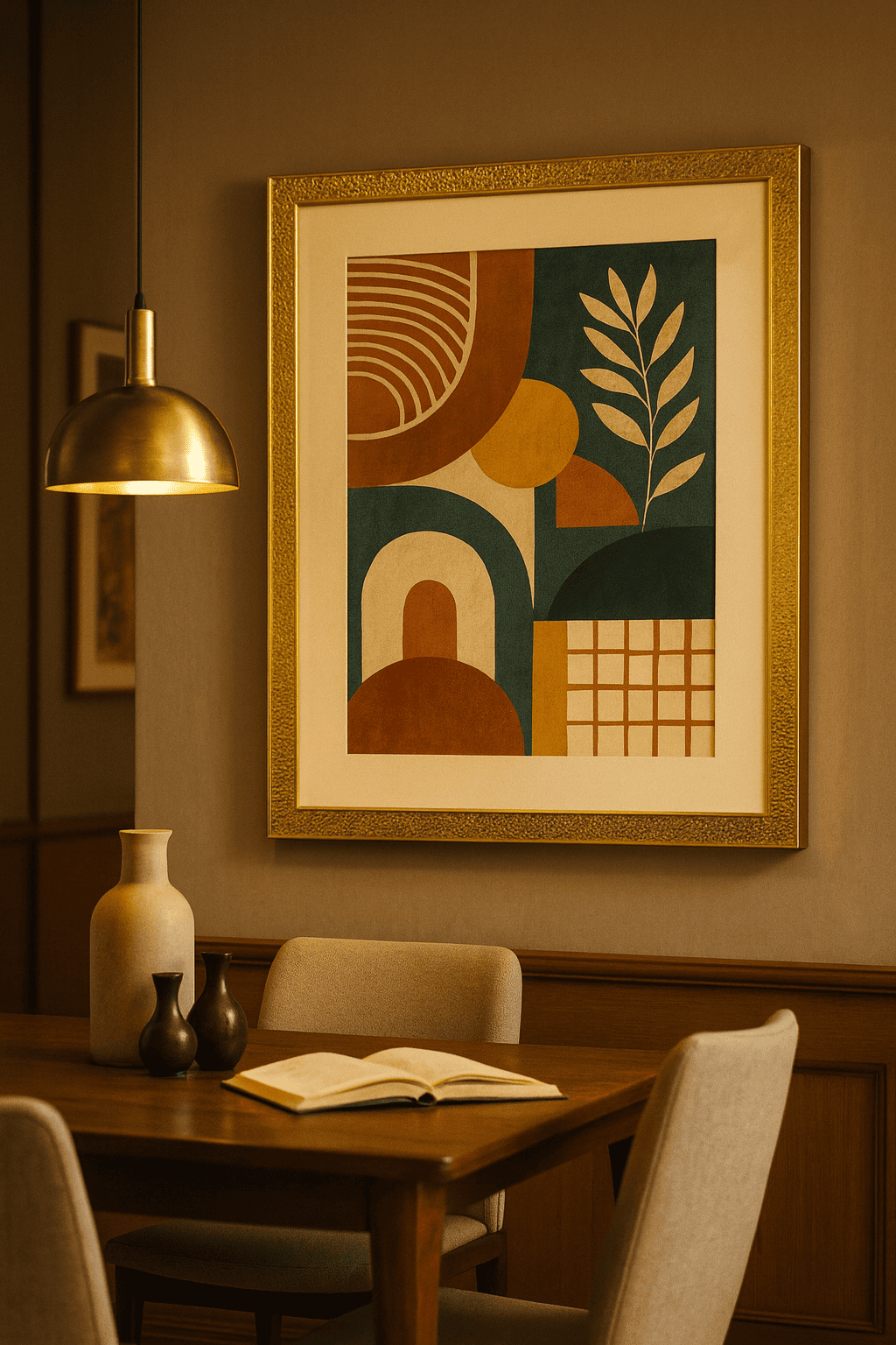 Marco para fotos dorado 40x50 cubierta metalica dorada