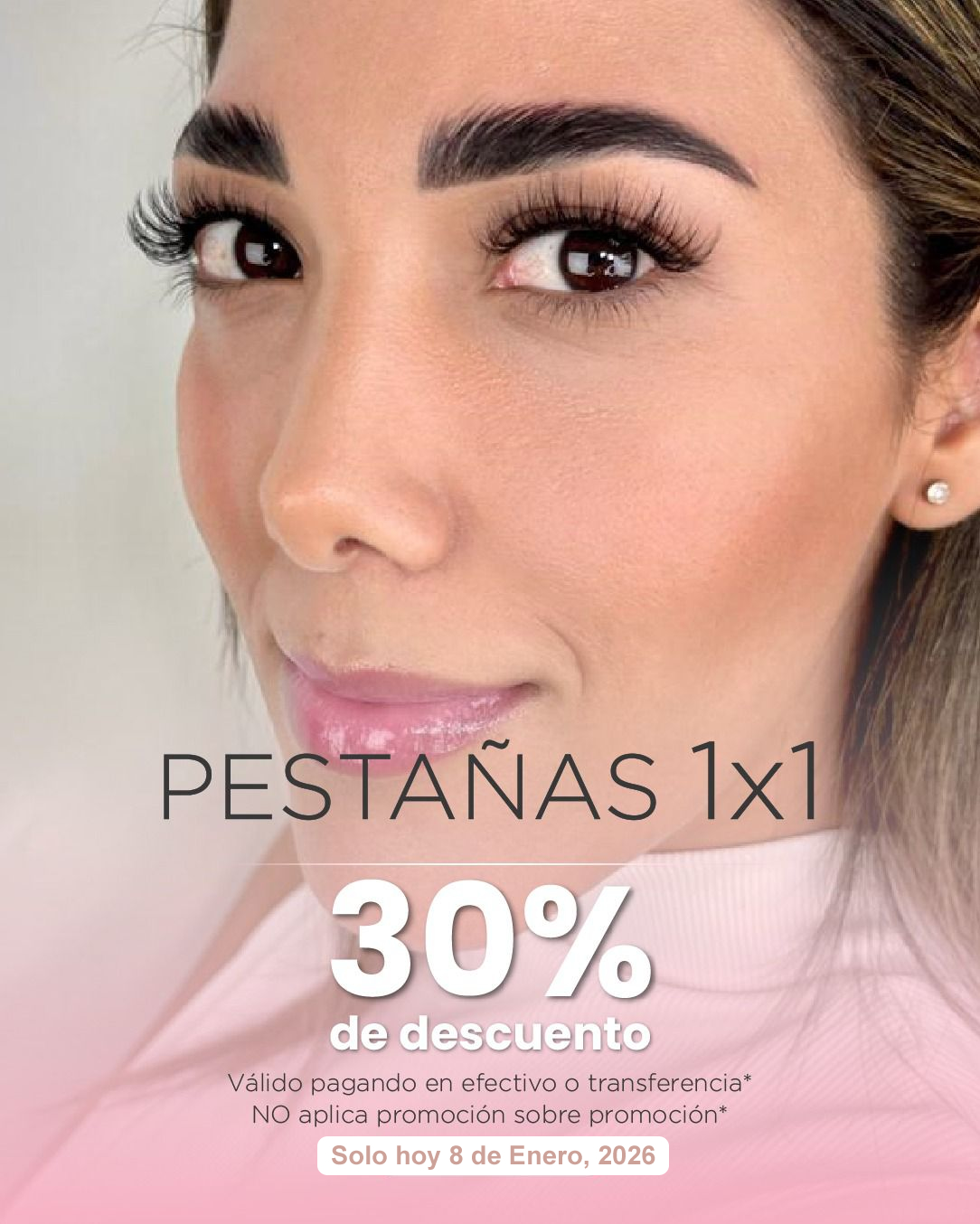 promoción 1x1 en pestañas