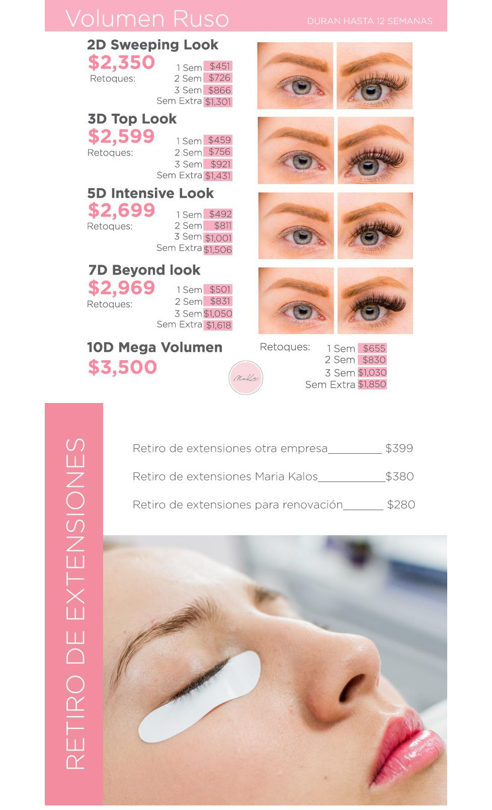 Volumen Ruso y Retiros