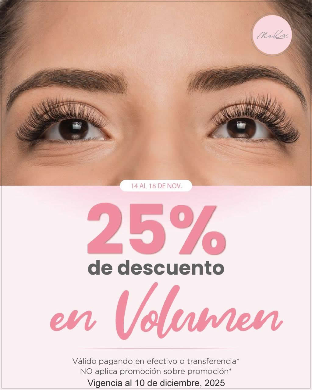 25% de descuento en volumen