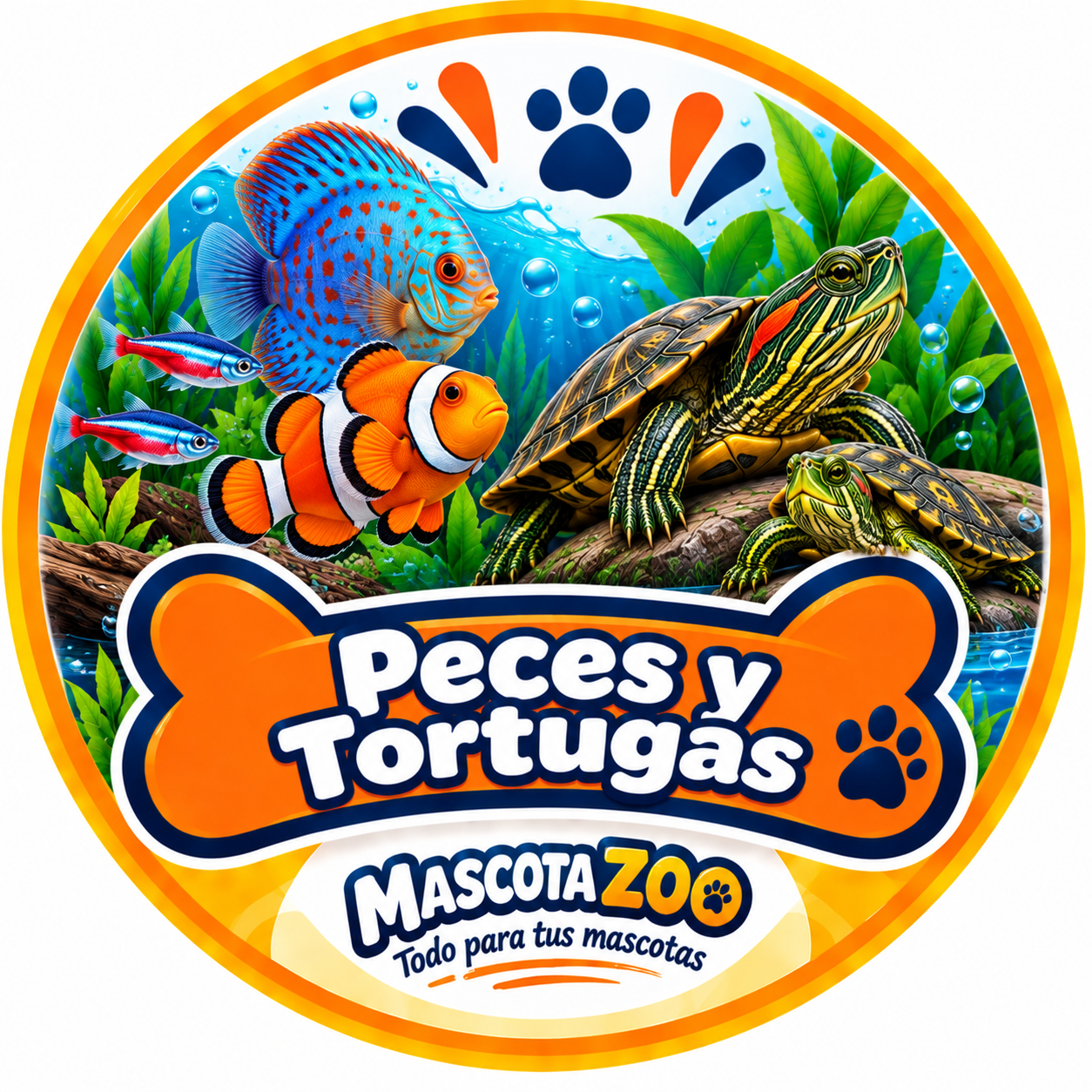 Peces y Tortugas