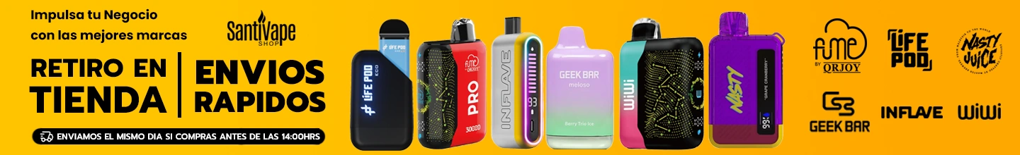 Vaporizadores al por Mayor Chile | Santivape Distribuidor Mayorista