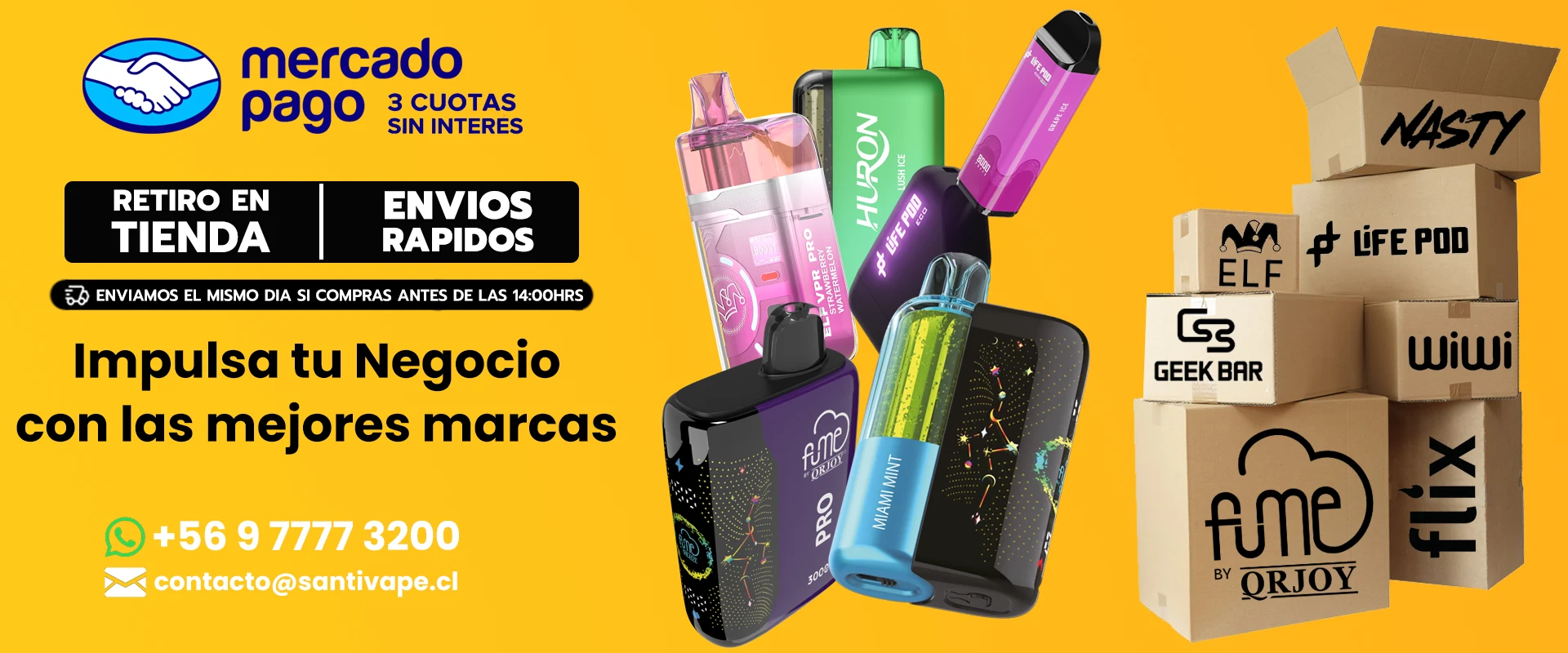 Vaporizadores al por Mayor Chile | Santivape Distribuidor Mayorista