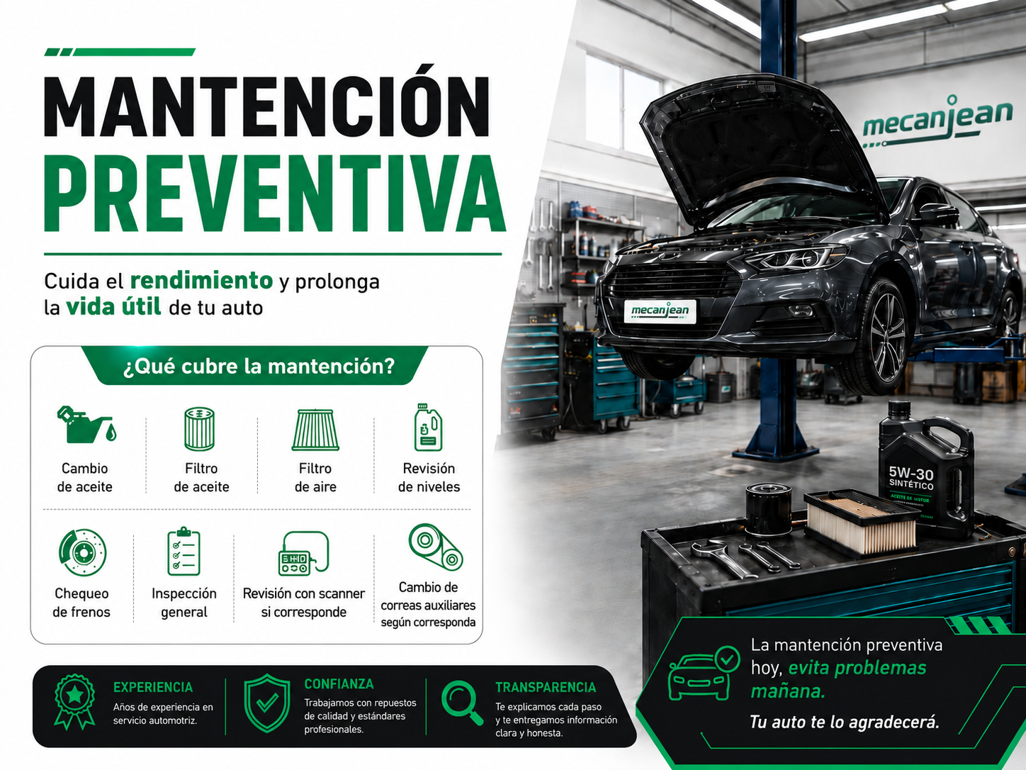Mantención preventiva para cuidar tu auto antes de que falle