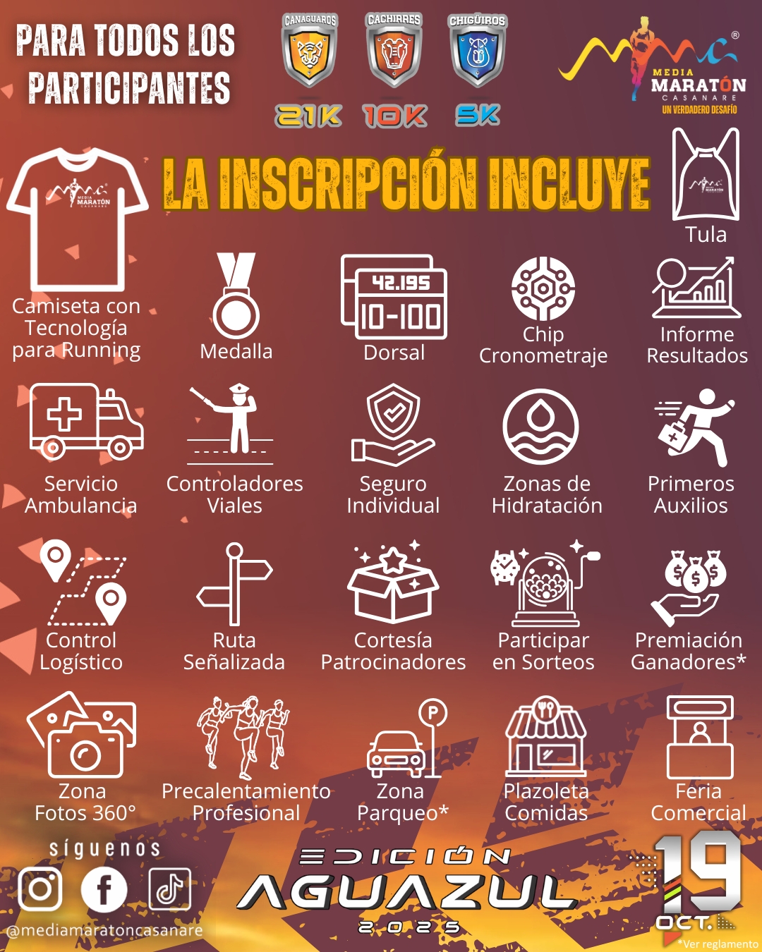 <b>Premiación y Sorteo, conoce que incluye la Inscripción - Media Maratón Casanare - Edición Aguazul 2025</b>