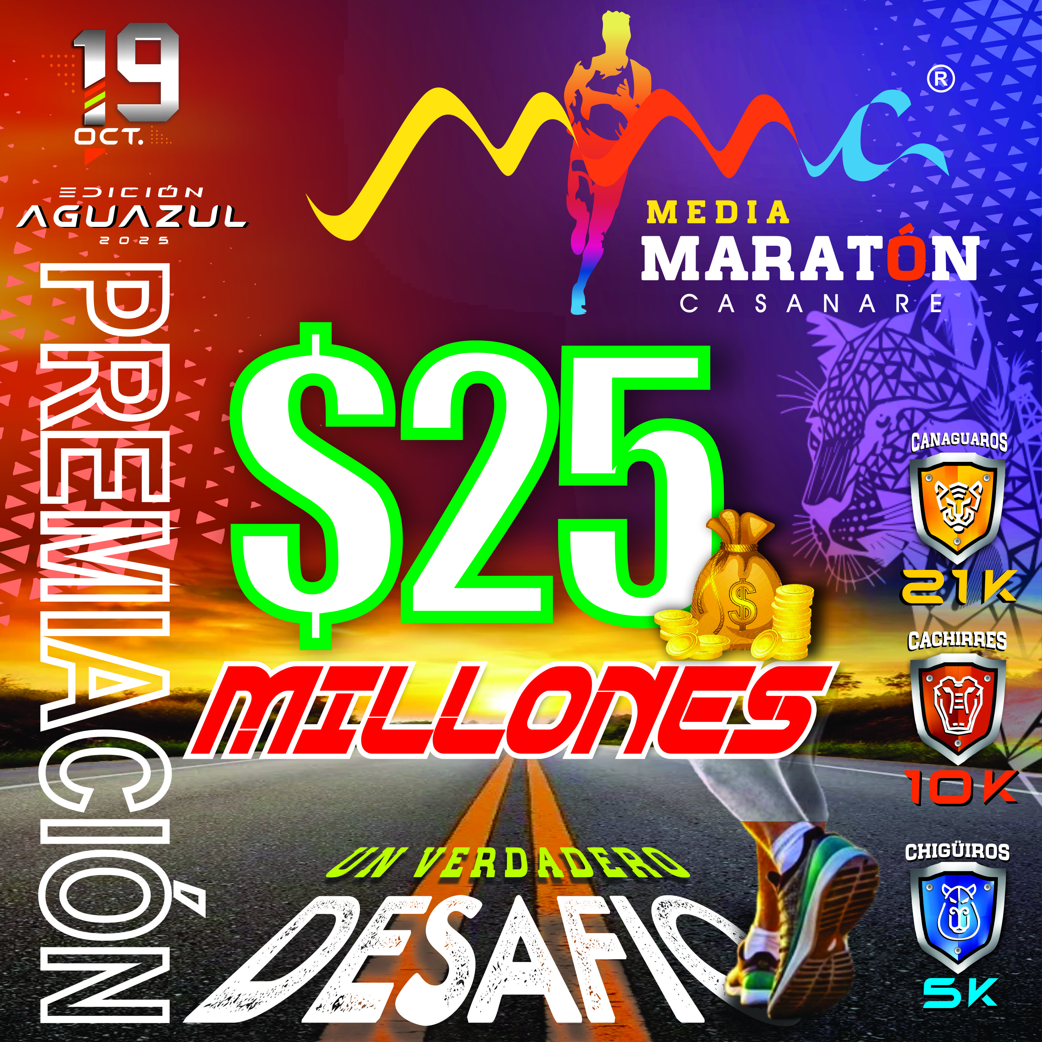<b>Premiación y Sorteo, conoce que incluye la Inscripción - Media Maratón Casanare - Edición Aguazul 2025</b>