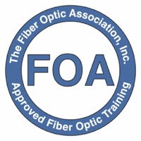 Sello oficial Approved Fiber Optic Training de The Fiber Optic Association (FOA)