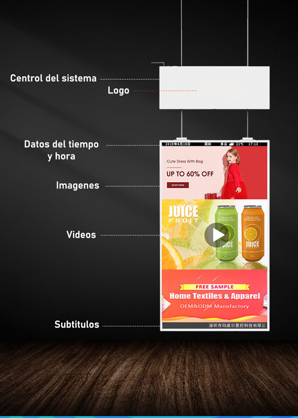Carteleria digital para vitrina