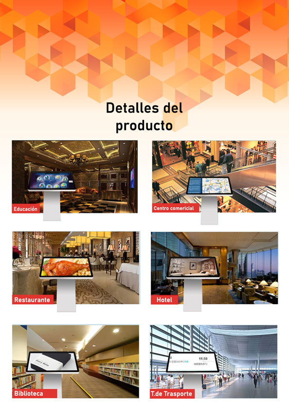 Diseño kiosco directorio touch