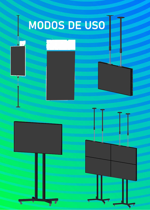 Montaje pantalla tipo videowall