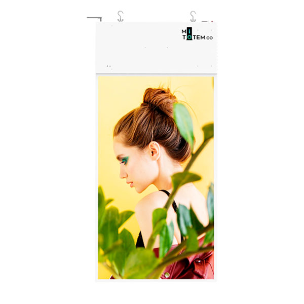 Pantalla monitor publicitario industrial vitrina interior exterior