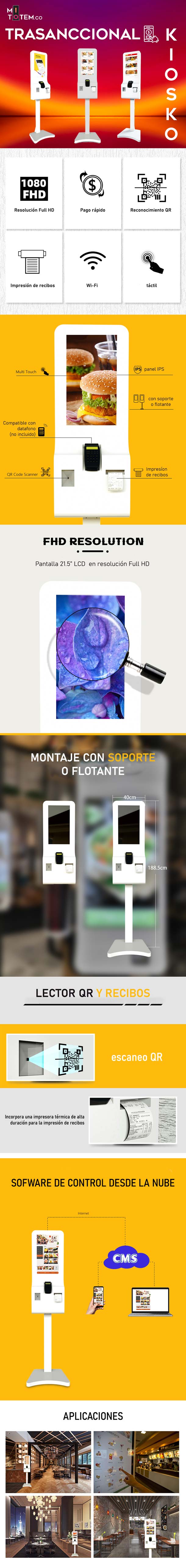 Kiosco directorio táctil