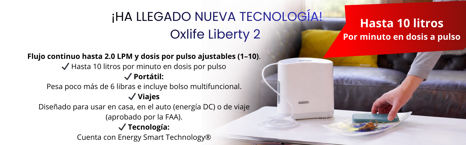 oxigeno 10 litros por minuto