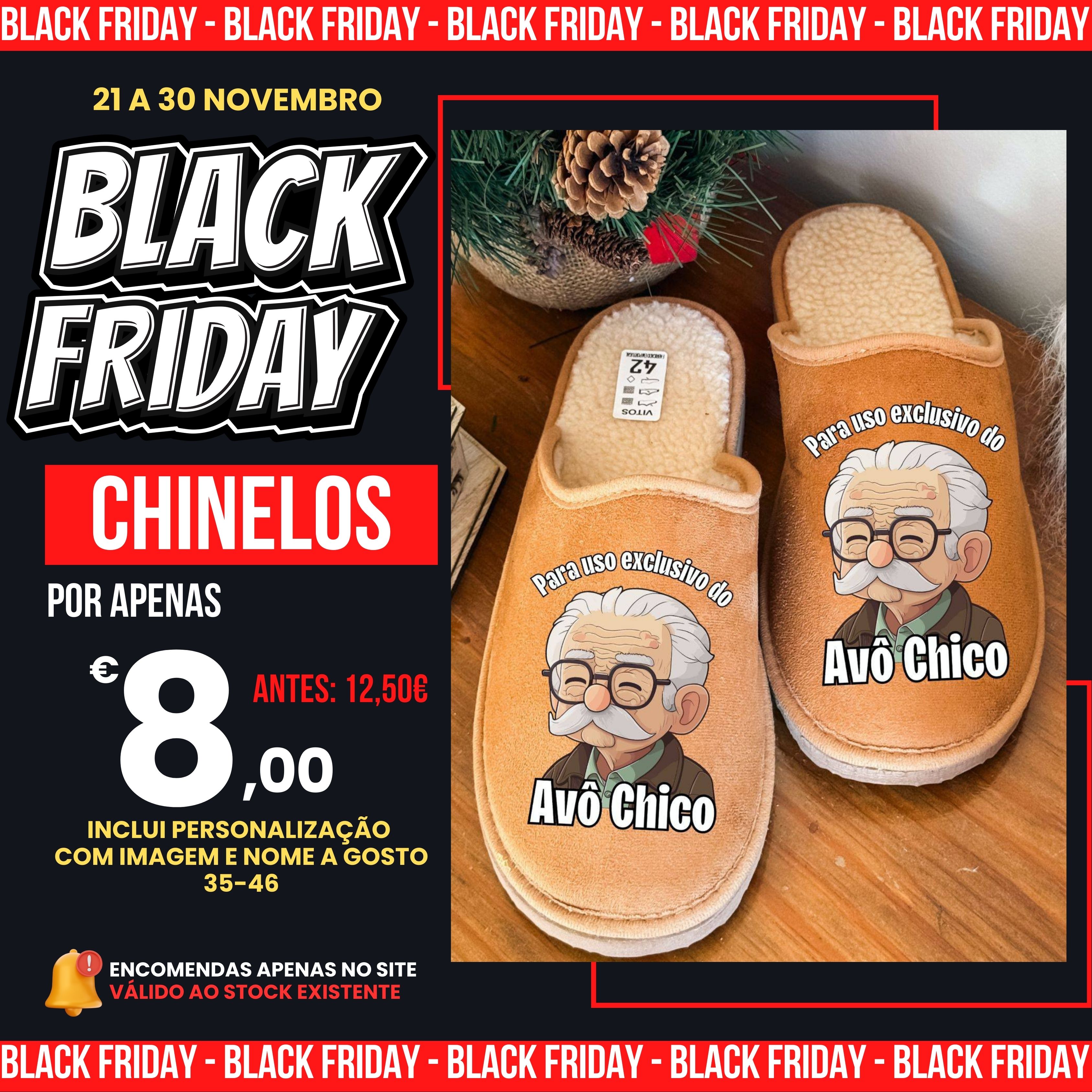 Chinelos Personalizados - Tamanho Adulto