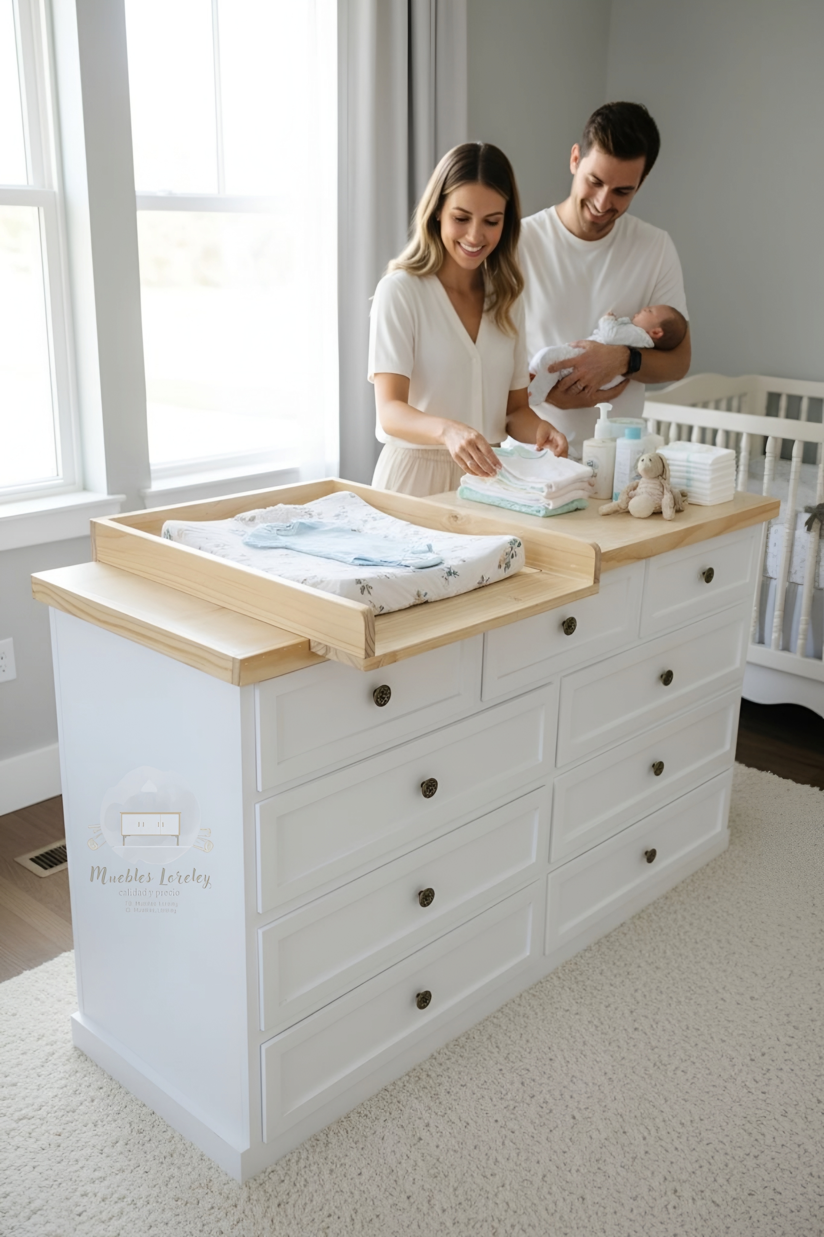 Cómodas con mudador de bebé