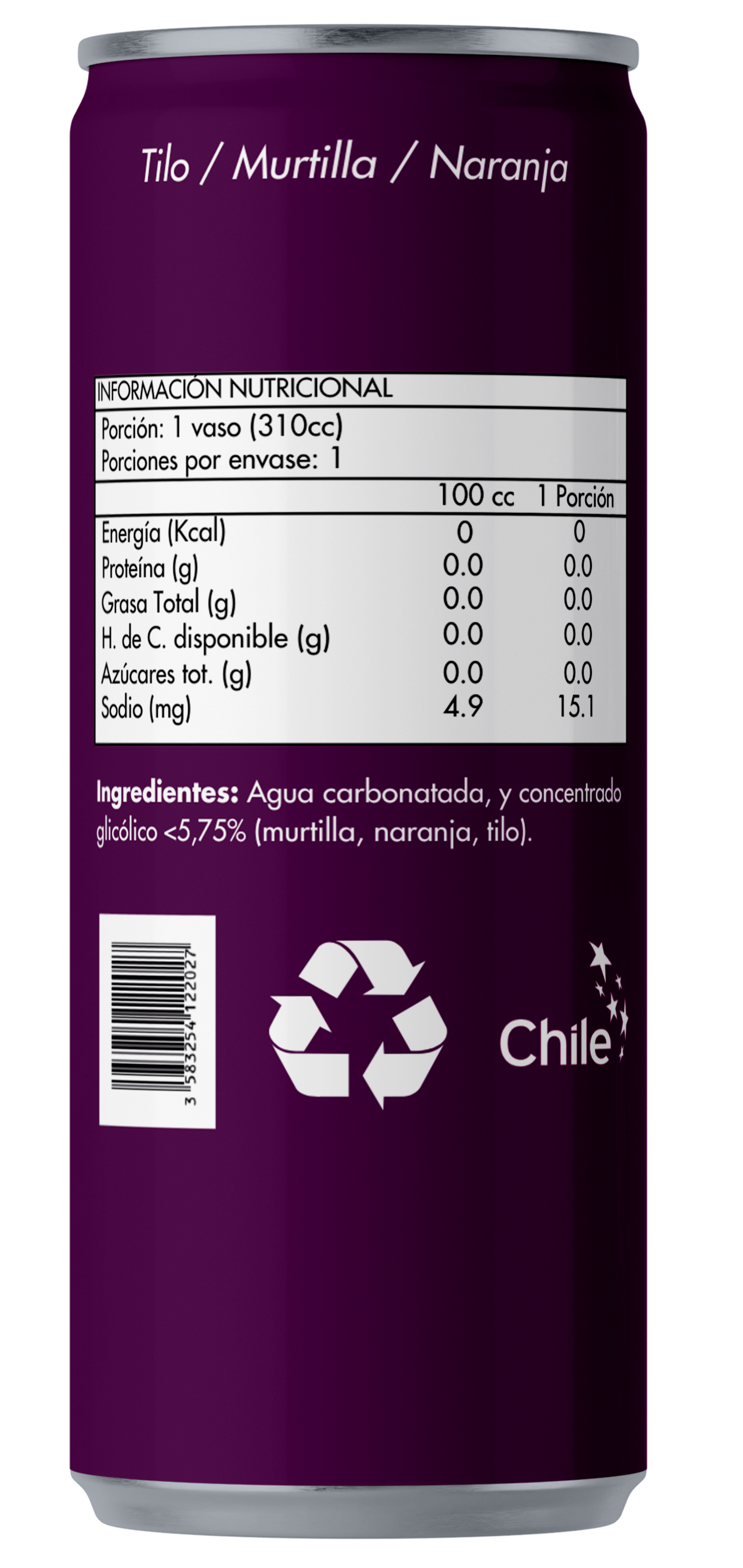 Información nutricional Mullo Relax