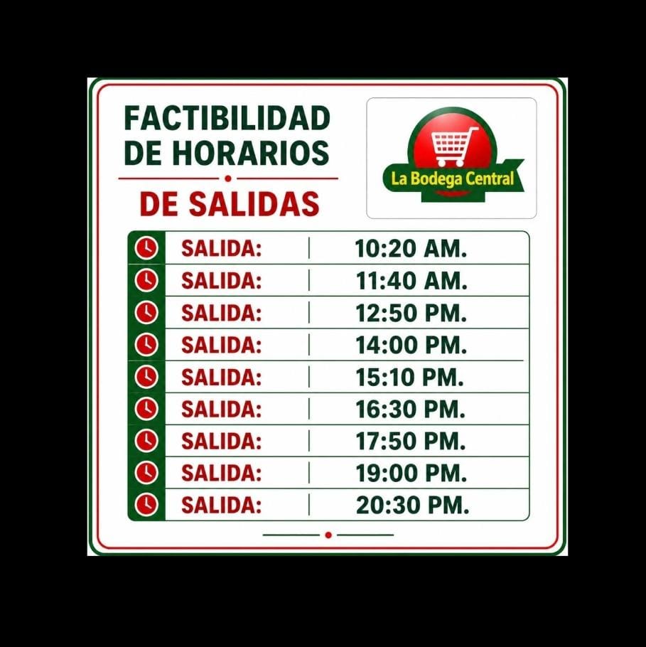 Horario de envíos 