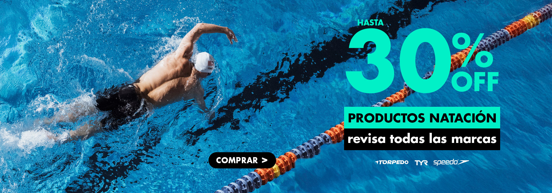 HASTA 30% DE DESCUENTO EN PRODUCTOS DE NATACIÓN. REVISA TODAS LAS MARCAS DE ESTE DEPORTES