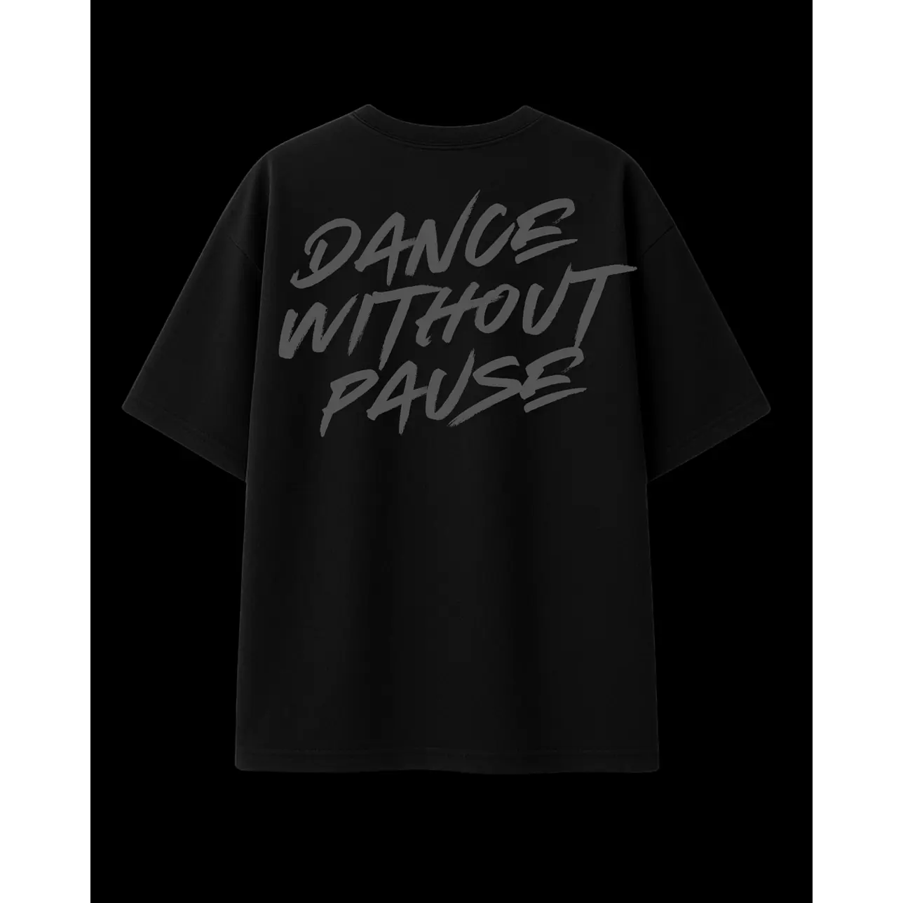 Polera negra original Dance Without Pause de NOIBRO