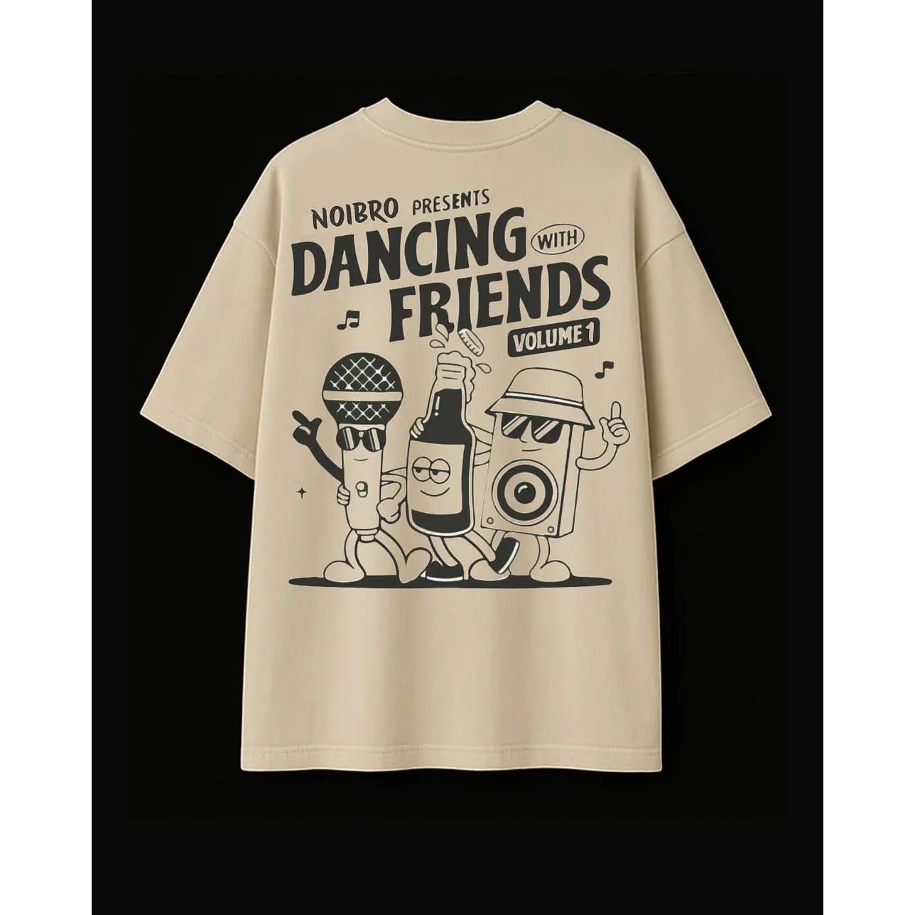 Polera beige original Dancing With Friends de NOIBRO
