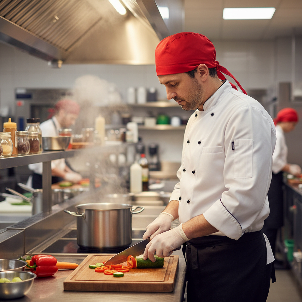 DELANTALES, COFIAS Y GORRAS 