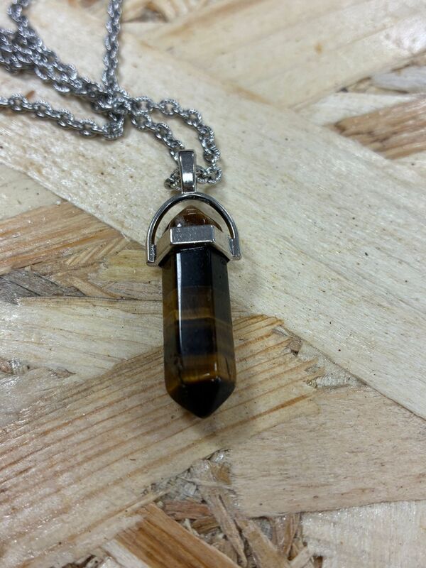 Fio de Aço com Pendente de Cristal