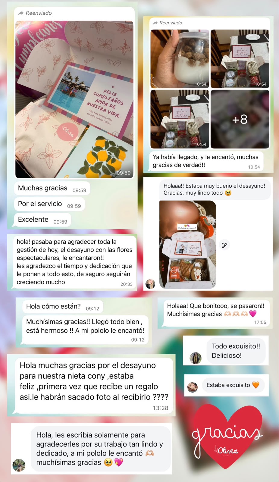 Desayunos a domicilio en Santiago | Olivia Desayunos