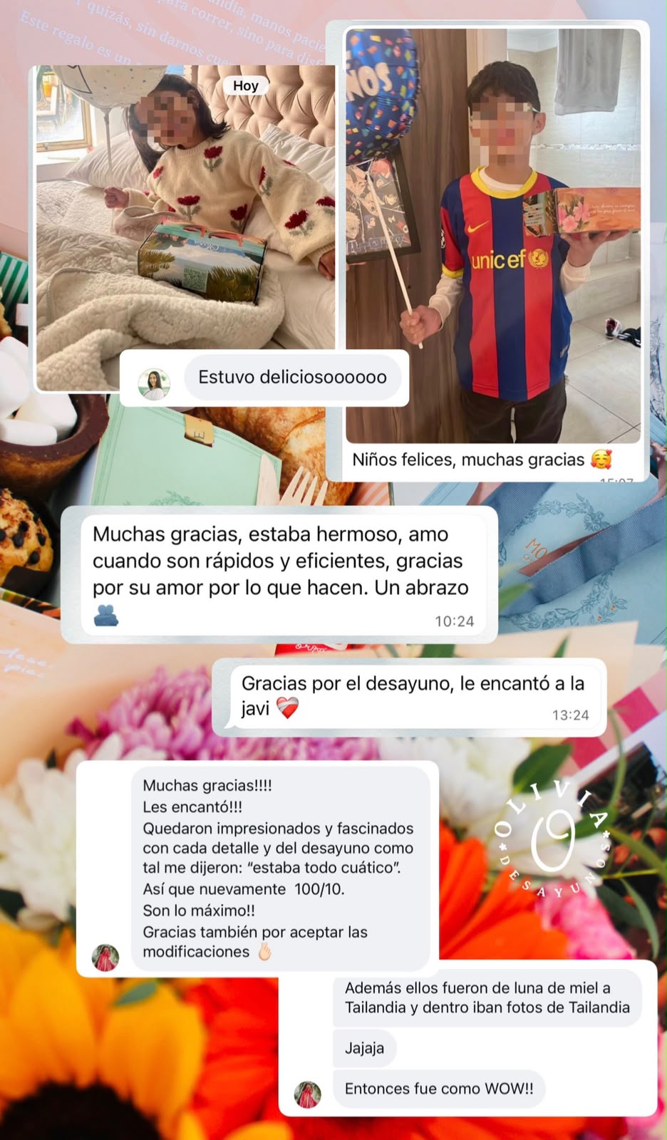 Desayunos a domicilio en Santiago | Olivia Desayunos