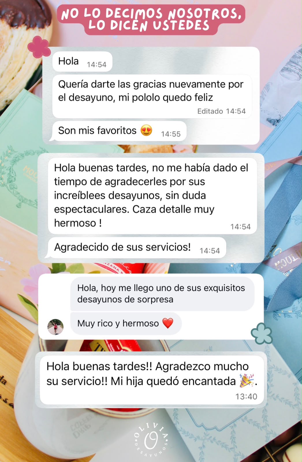 Desayunos a domicilio en Santiago | Olivia Desayunos
