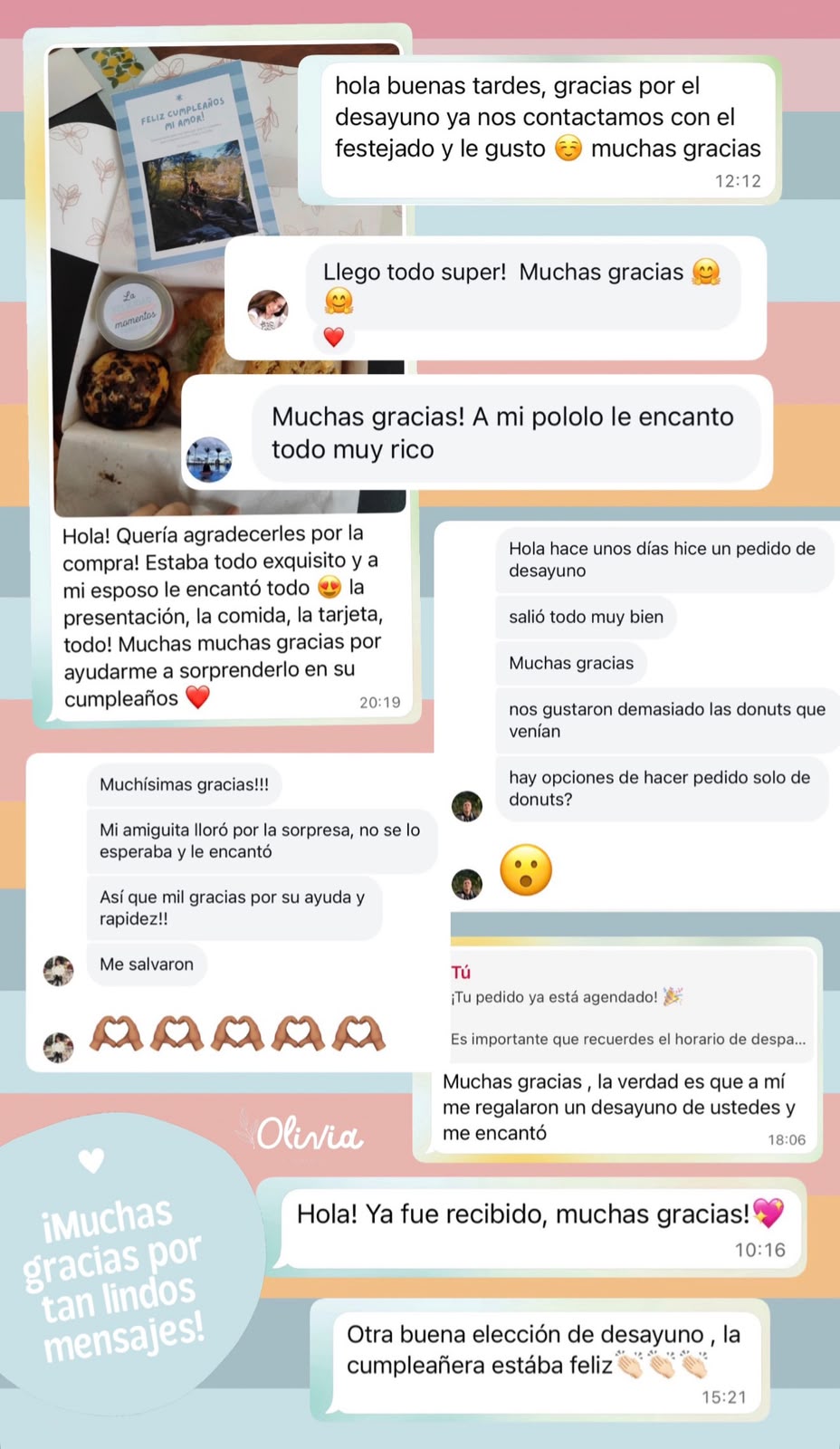 Desayunos a domicilio en Santiago | Olivia Desayunos