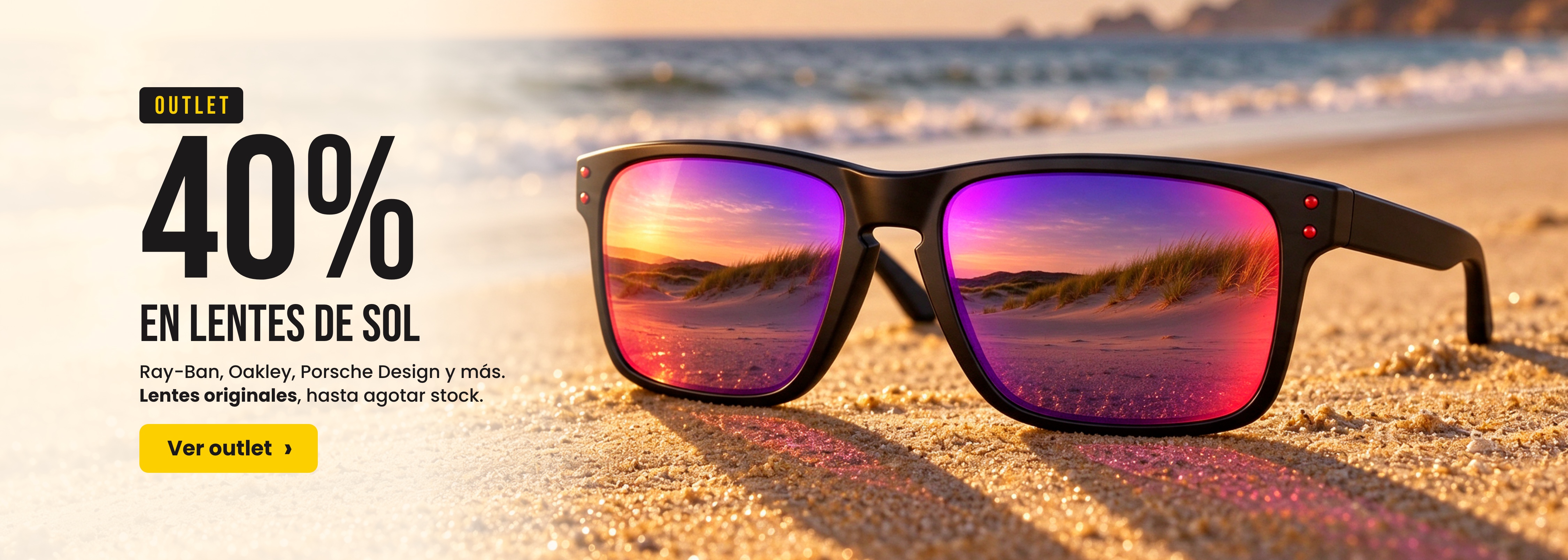 Outlet: 40% de descuento en lentes de sol Ray-Ban, Oakley y Porsche Design