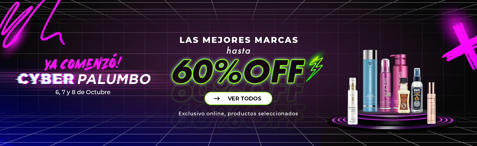 Cyber  ¡Comenzó!  Hasta 60% OFF