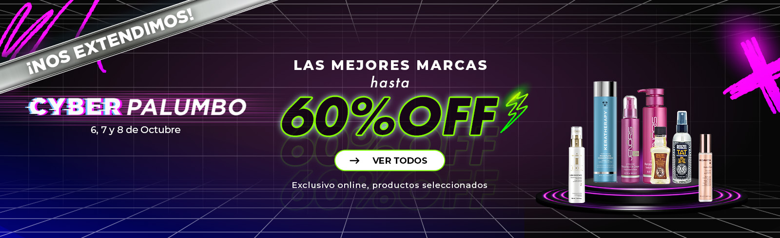 Cyber  ¡Comenzó!  Hasta 60% OFF