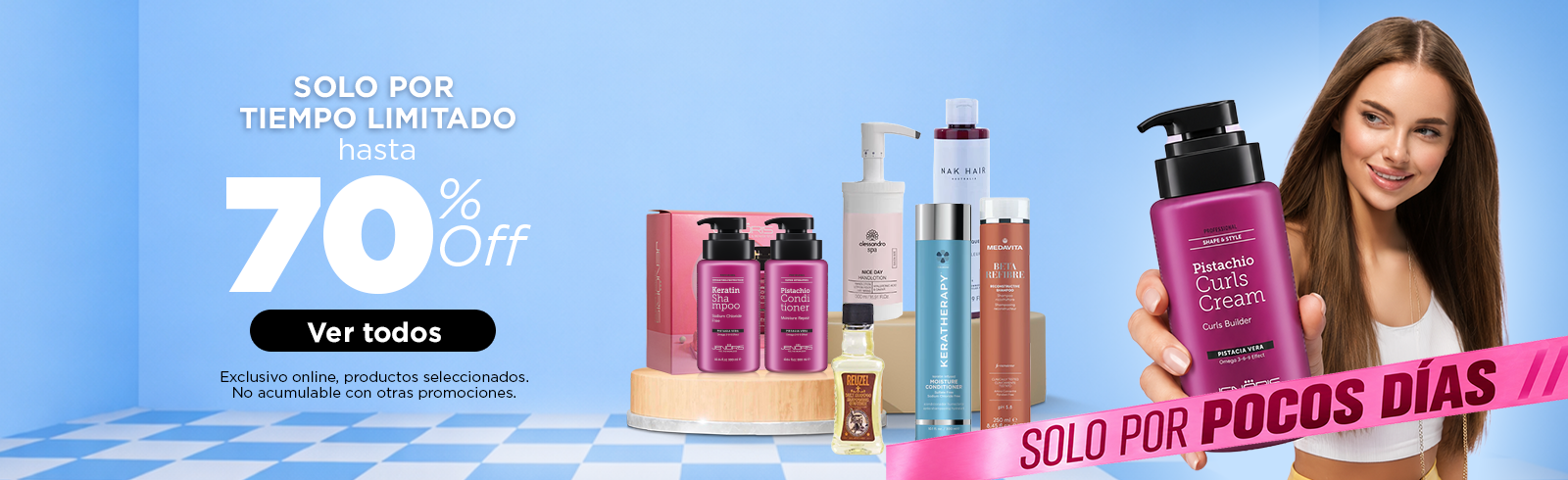 70% OFF PRODUCTOS