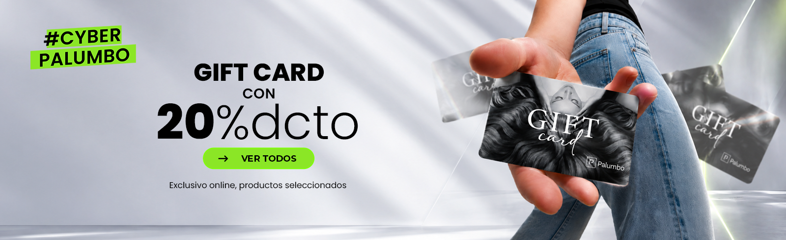 REGALA BELLEZA: GIFT CARDS 20% OFF