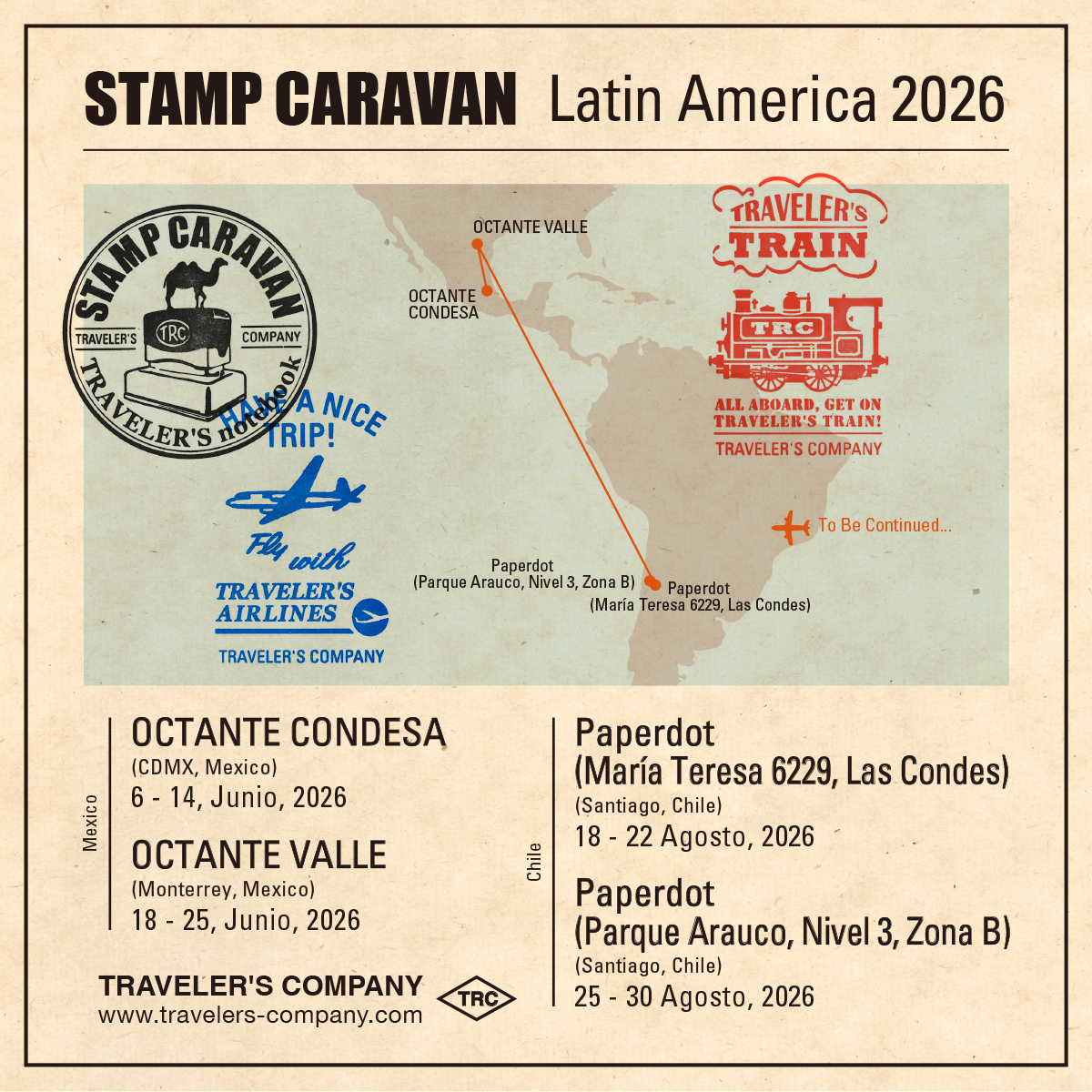 ¿Qué es el Stamp Caravan de TRAVELER'S Company?
