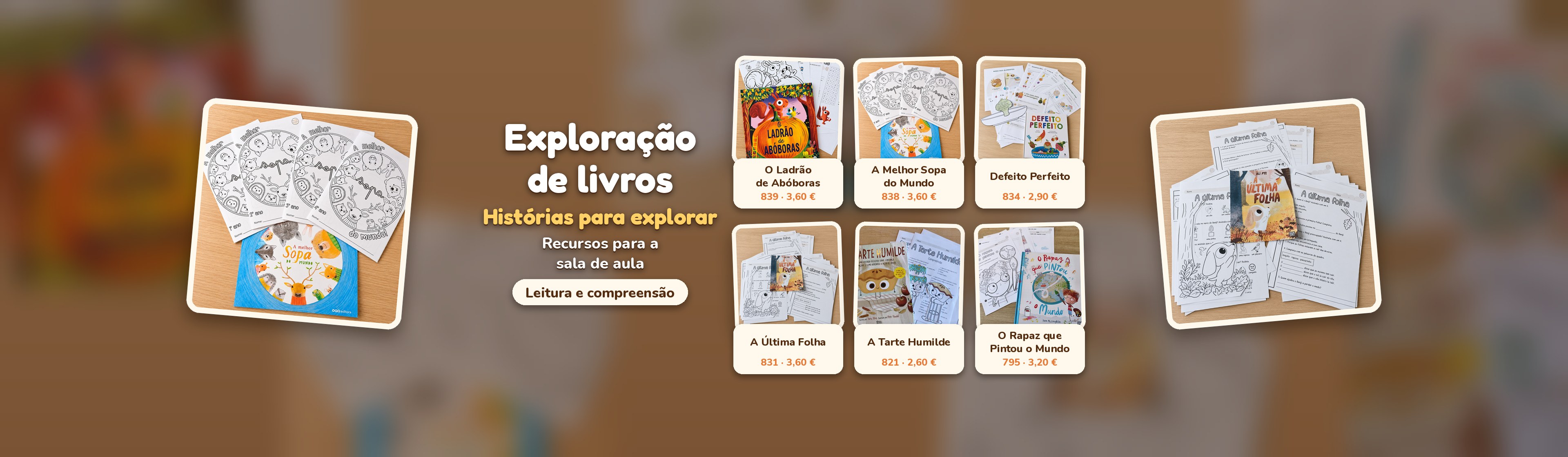 Exploração de livros – recursos para a sala de aula